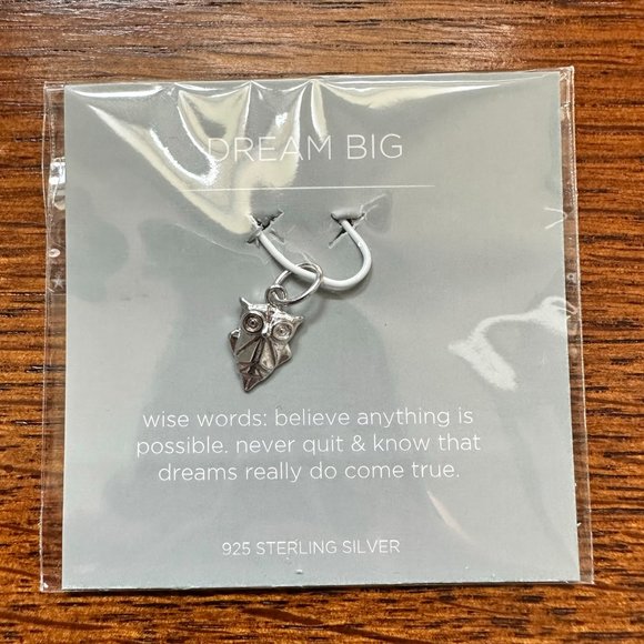 CORE™ Origami Owl 7.25” Polished Silver teardrop bangle with 3 mementos - Picture 4 of 5